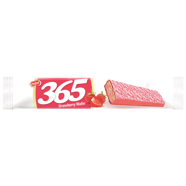 365 Strawberry Cream Filled and Coated Wafer