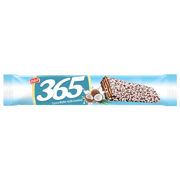 365 Cocoa Coated Wafer with Coconut